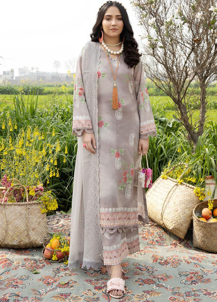Aafreen By Riaz Arts Embroidered Lawn Suits Unstitched 3 Piece RA23A-V4 AF-36 - Summer Collection