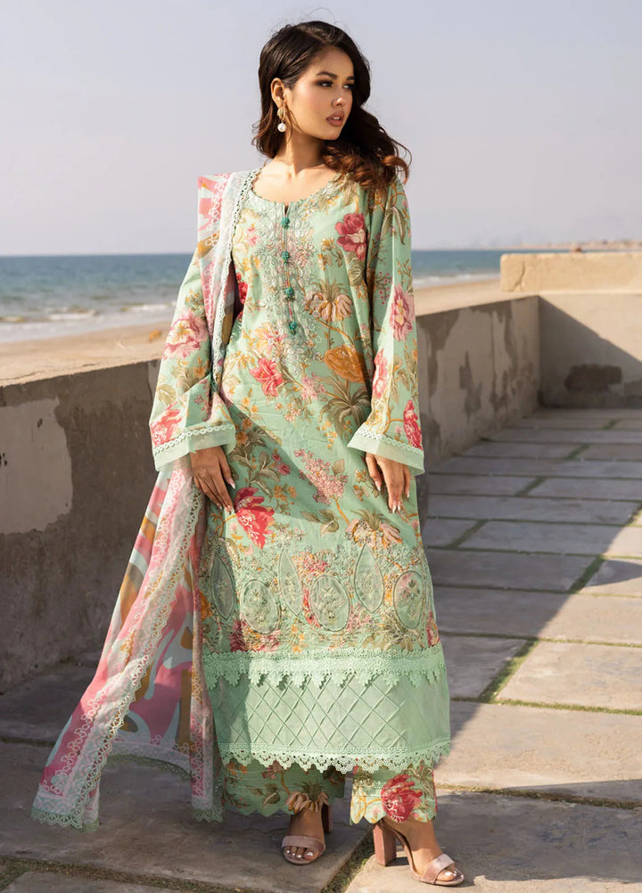 Aafreen by Riaz Arts Embroidered Lawn Suit Unstitched 3 Piece RA25LL AF-170 - Summer Collection
