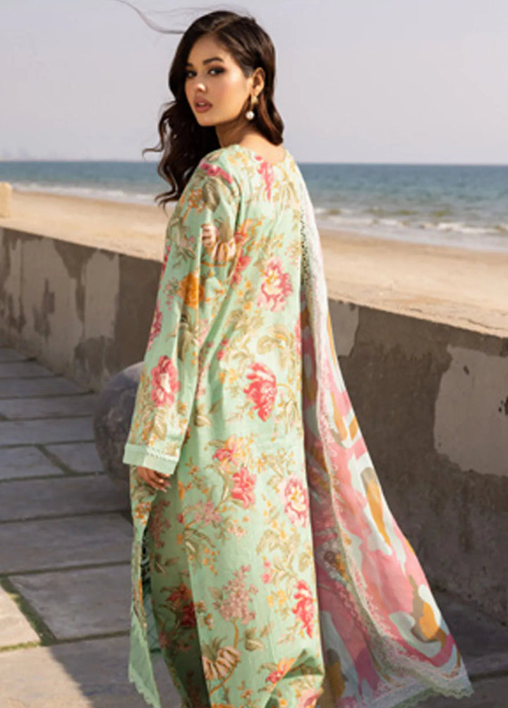 Aafreen by Riaz Arts Embroidered Lawn Suit Unstitched 3 Piece RA25LL AF-170 - Summer Collection