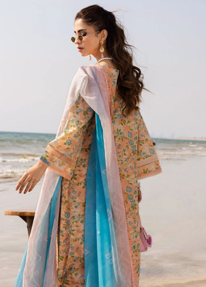 Aafreen by Riaz Arts Embroidered Lawn Suit Unstitched 3 Piece RA25LL AF-175 - Summer Collection