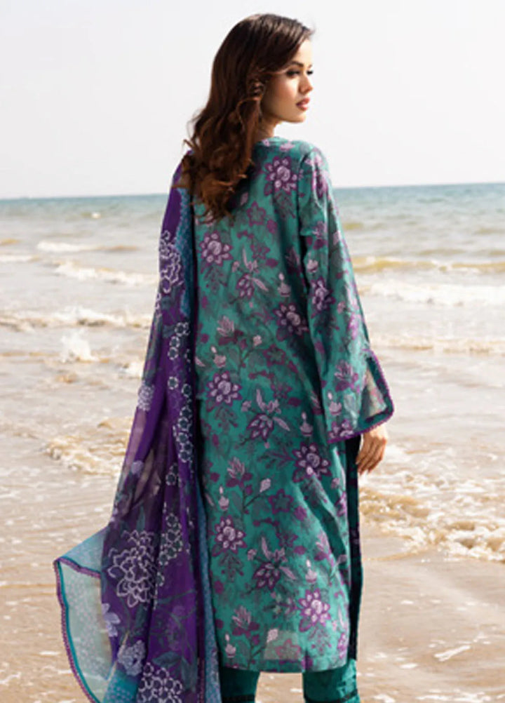 Aafreen by Riaz Arts Embroidered Lawn Suit Unstitched 3 Piece RA25LL AF-176 - Summer Collection