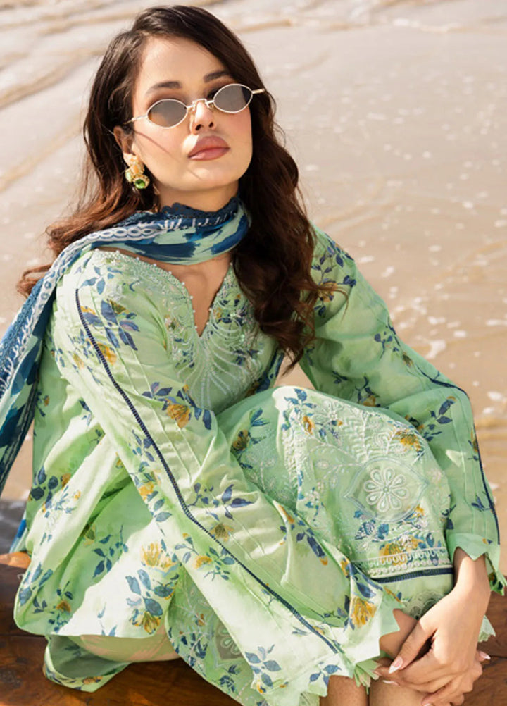 Aafreen by Riaz Arts Embroidered Lawn Suit Unstitched 3 Piece RA25LL AF-177 - Summer Collection