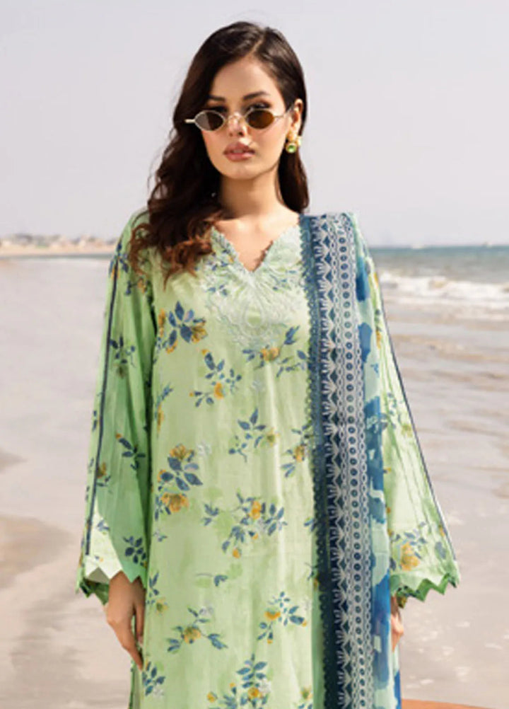 Aafreen by Riaz Arts Embroidered Lawn Suit Unstitched 3 Piece RA25LL AF-177 - Summer Collection