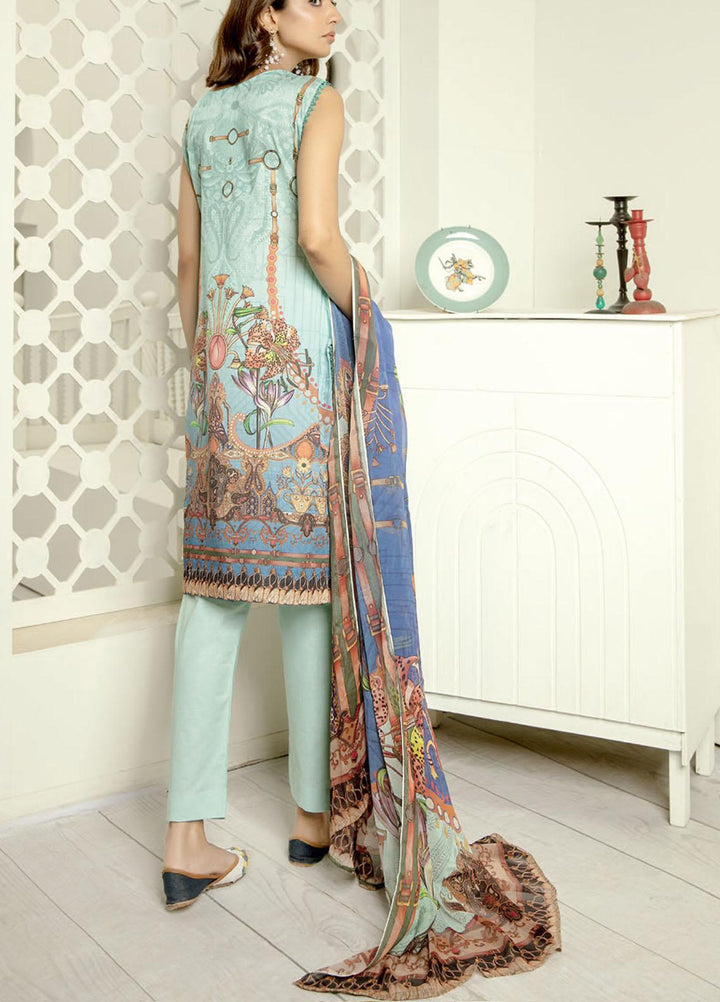 Aafreen By Riaz Arts Embroidered Lawn Suits Unstitched 3 Piece RA21-AF11 83 - Summer Collection