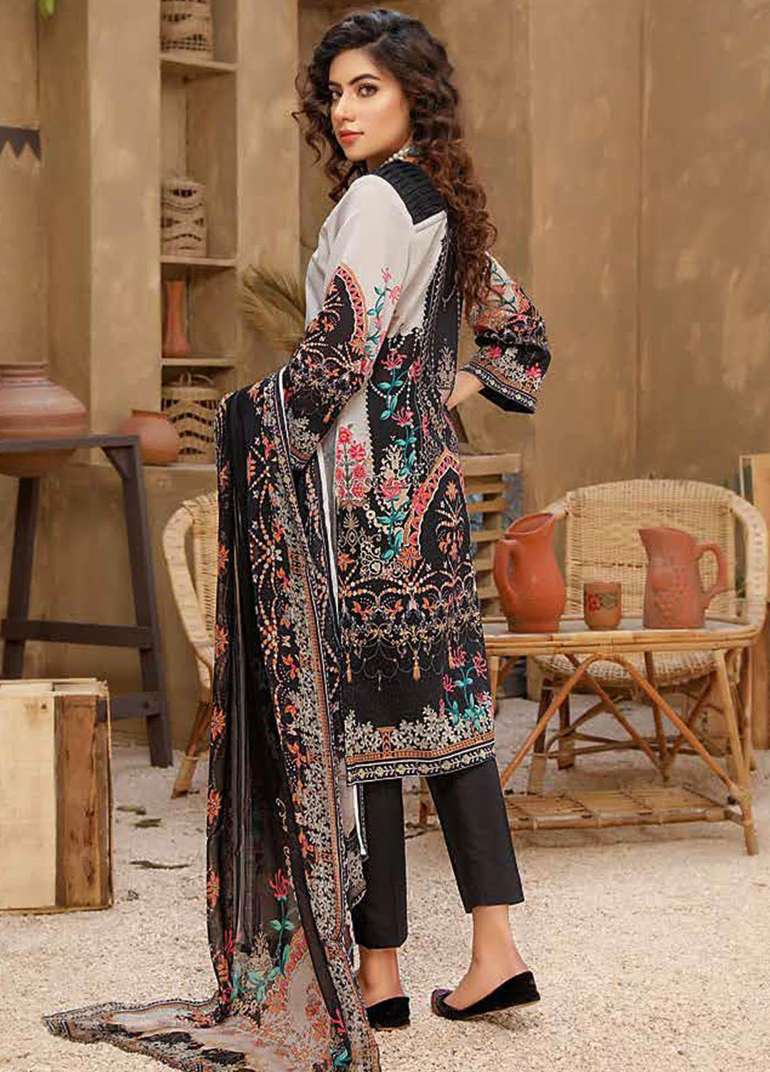 Aafreen by Riaz Arts Embroidered Lawn Suits Unstitched 3 Piece RA21AF 14 - Summer Collection