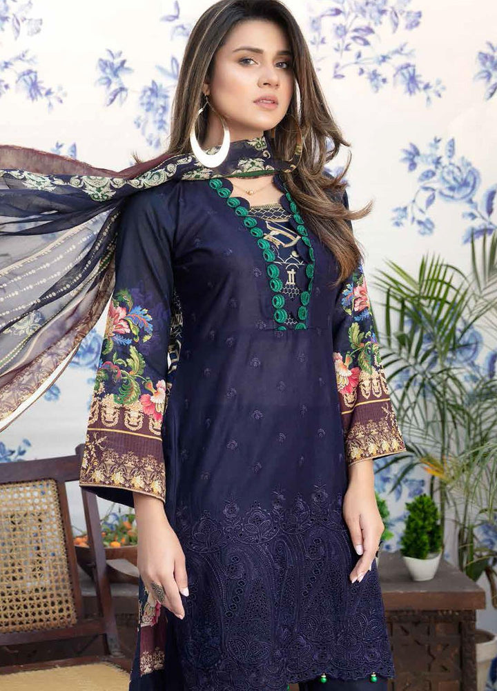Aafreen by Riaz Arts Embroidered Lawn Suits Unstitched 3 Piece RA21AF-3 AF-21 - Summer Collection