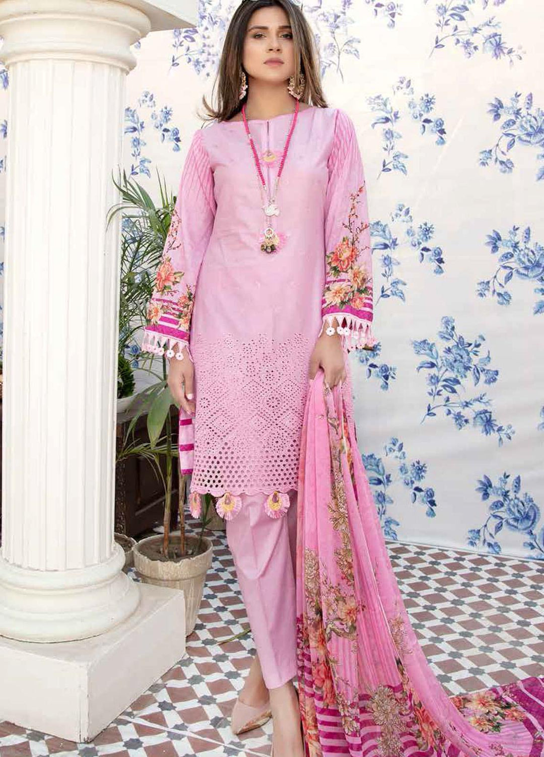 Aafreen by Riaz Arts Embroidered Lawn Suits Unstitched 3 Piece RA21AF-3 AF-25 - Summer Collection