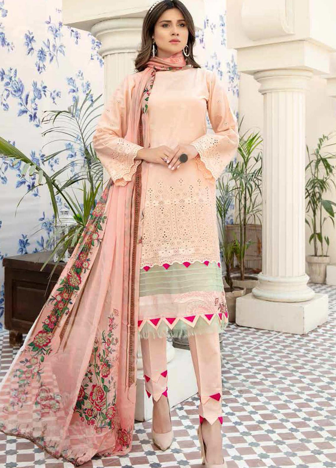 Aafreen by Riaz Arts Embroidered Lawn Suits Unstitched 3 Piece RA21AF-3 AF-27 - Summer Collection