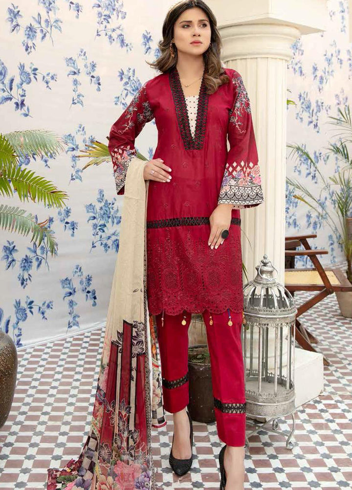 Aafreen by Riaz Arts Embroidered Lawn Suits Unstitched 3 Piece RA21AF-3 AF-28 - Summer Collection