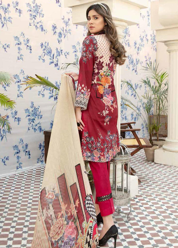 Aafreen by Riaz Arts Embroidered Lawn Suits Unstitched 3 Piece RA21AF-3 AF-28 - Summer Collection