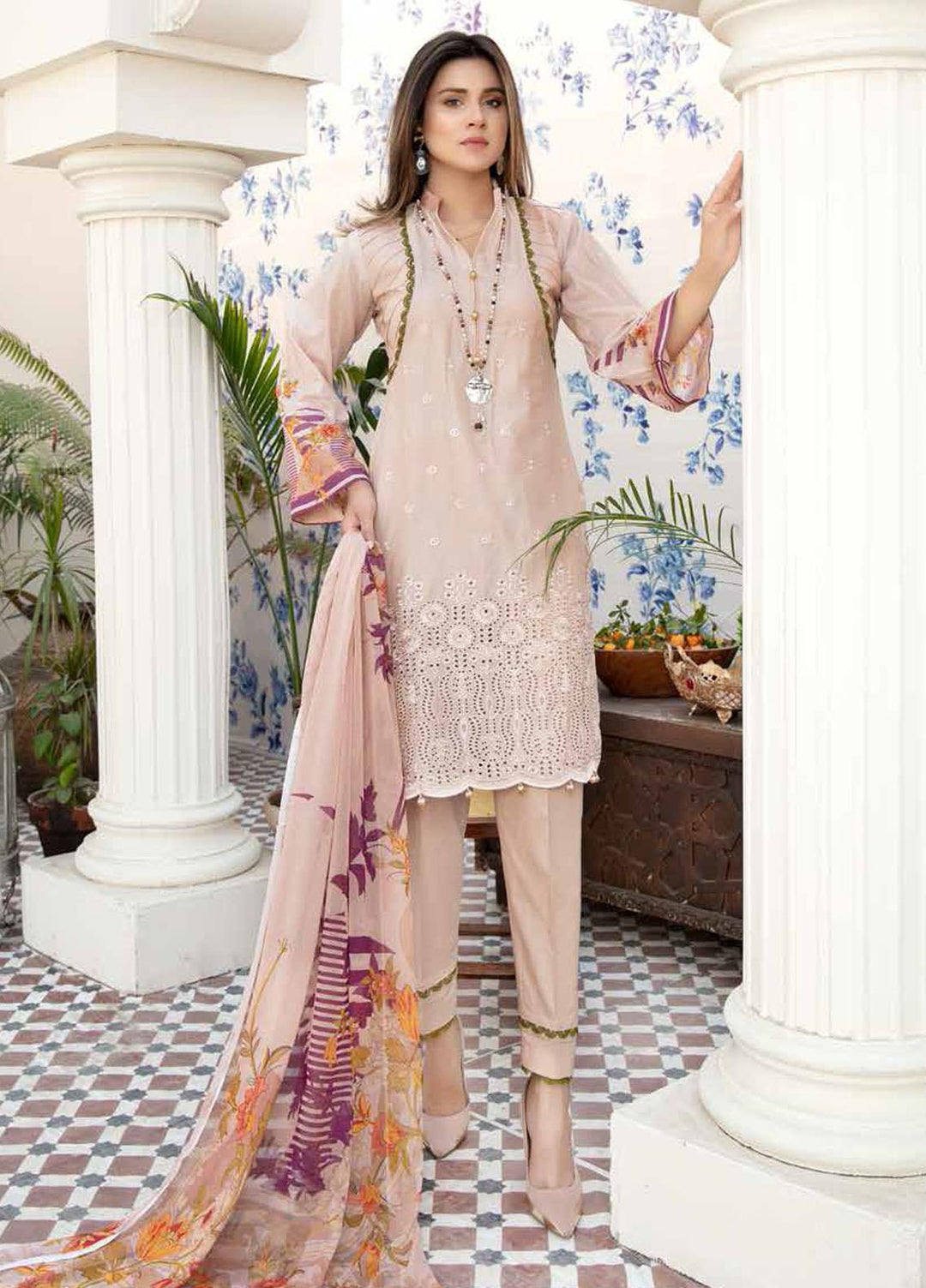 Aafreen by Riaz Arts Embroidered Lawn Suits Unstitched 3 Piece RA21AF-3 AF-30 - Summer Collection