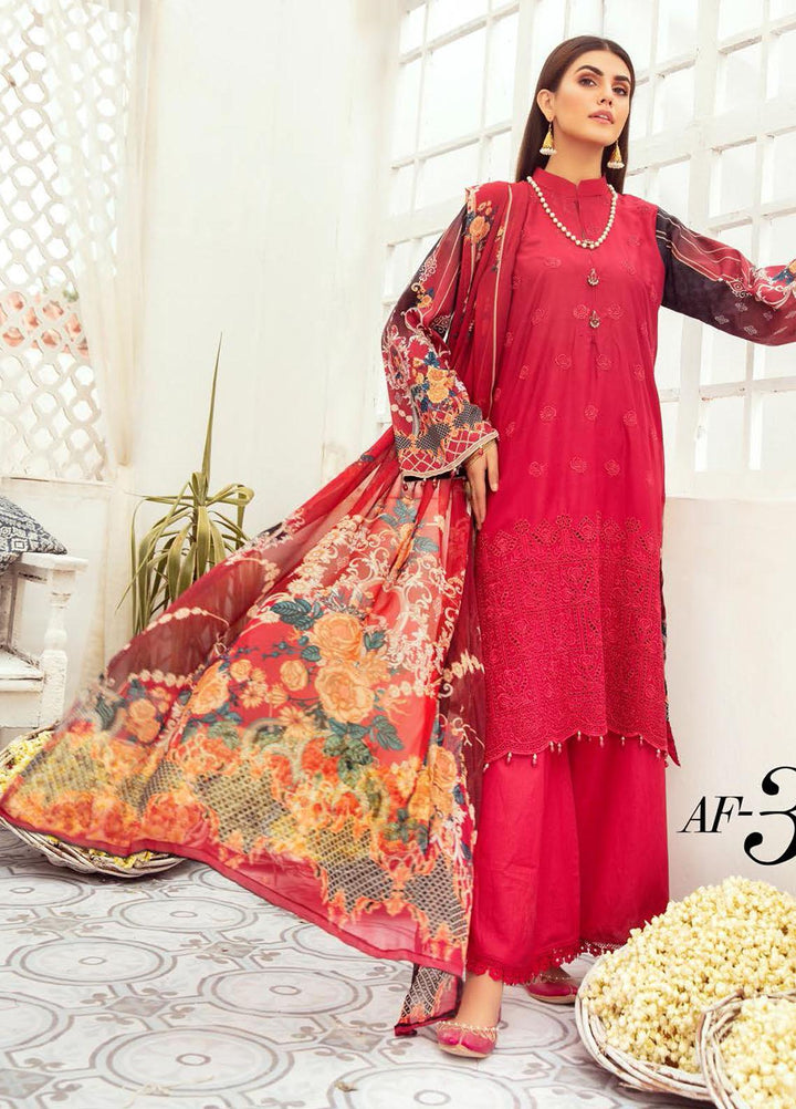 Aafreen By Riaz Arts Embroidered Lawn Suits Unstitched 3 Piece RA21-A6 33 - Summer Collection