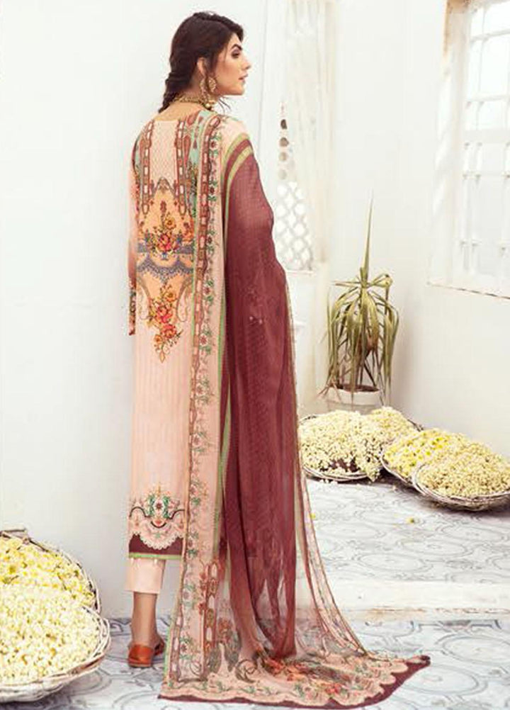 Aafreen By Riaz Arts Embroidered Lawn Suits Unstitched 3 Piece RA21-A6 34 - Summer Collection