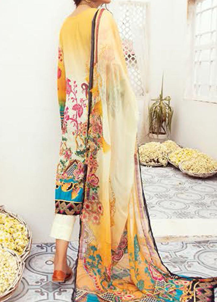 Aafreen By Riaz Arts Embroidered Lawn Suits Unstitched 3 Piece RA21-A6 38 - Summer Collection