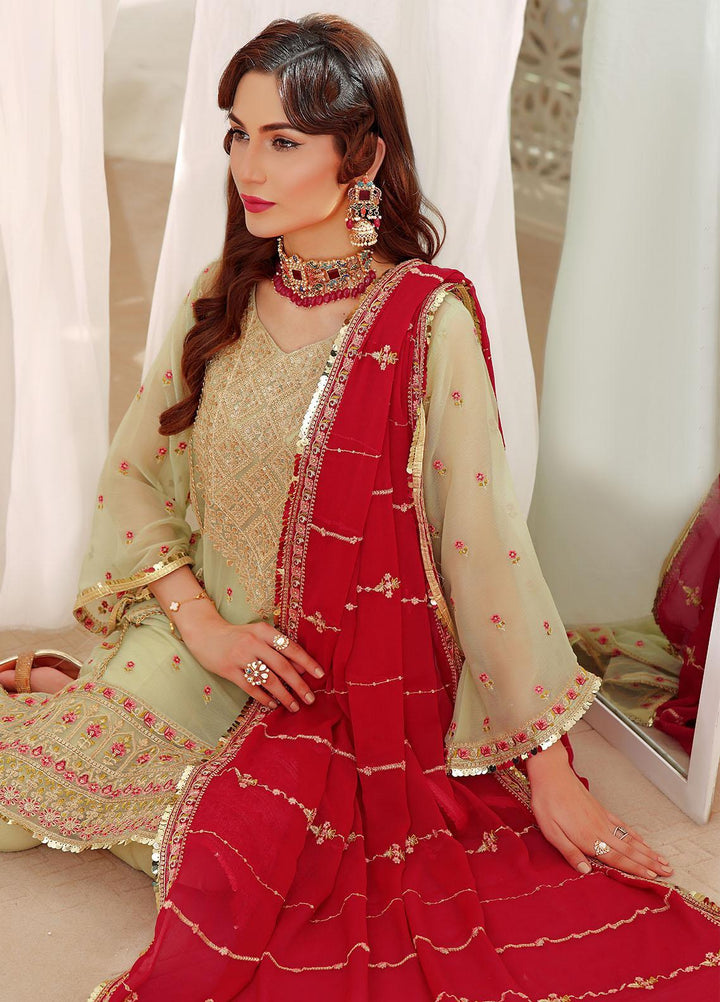 Aaina By Awwal Embroidered Chiffon Suits Unstitched 3 Piece AW23A D-05 Sahal - Luxury Collection