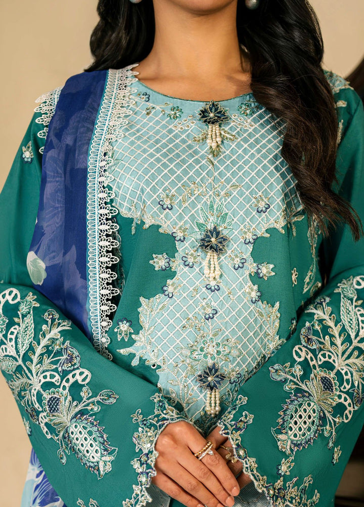 Aashiyana by Roheenaz Embroidered Lawn Suits Unstitched 3 Piece RN25AL RNZ-02 A Abeer - Summer Collection
