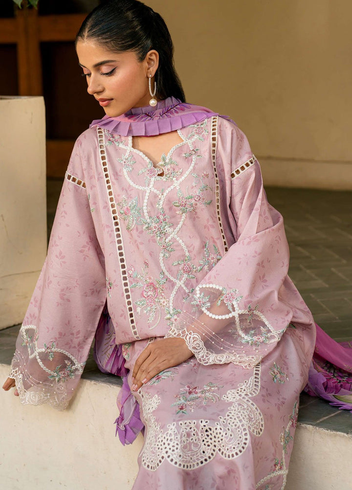 Aashiyana by Roheenaz Embroidered Lawn Suits Unstitched 3 Piece RN25AL RNZ-04 A Ameema - Summer Collection