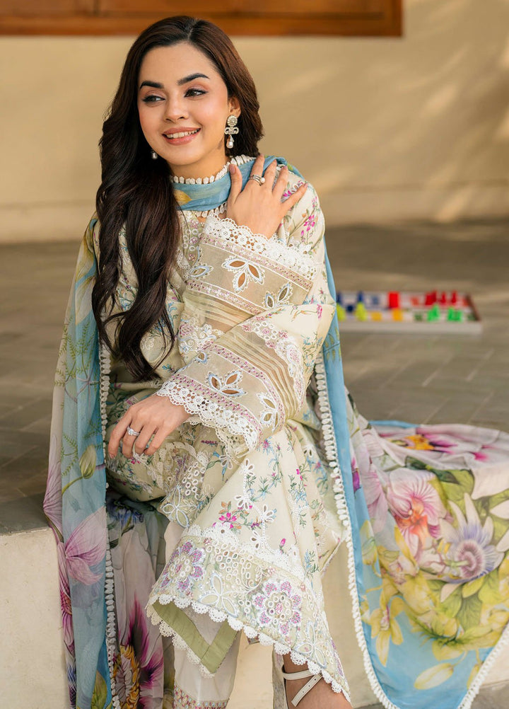 Aashiyana by Roheenaz Embroidered Lawn Suits Unstitched 3 Piece RN25AL RNZ-05 B Maha - Summer Collection