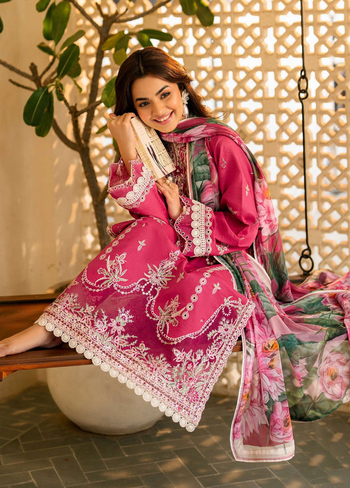 Aashiyana by Roheenaz Embroidered Lawn Suits Unstitched 3 Piece RN25AL RNZ-06 A Afifa - Summer Collection