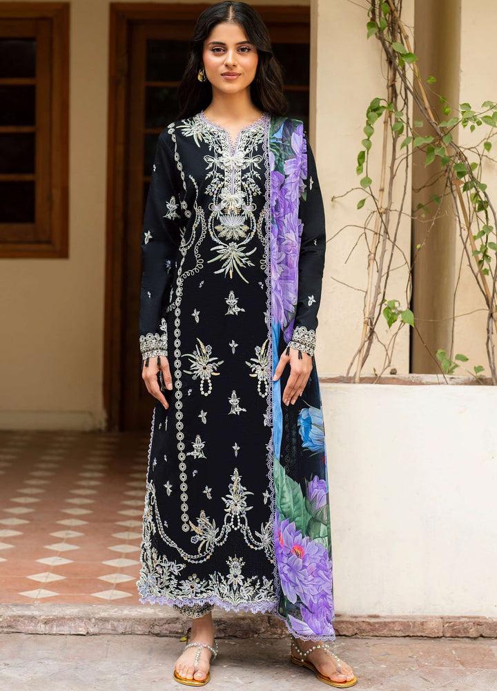 Aashiyana by Roheenaz Embroidered Lawn Suits Unstitched 3 Piece RN25AL RNZ-06 B Hania - Summer Collection