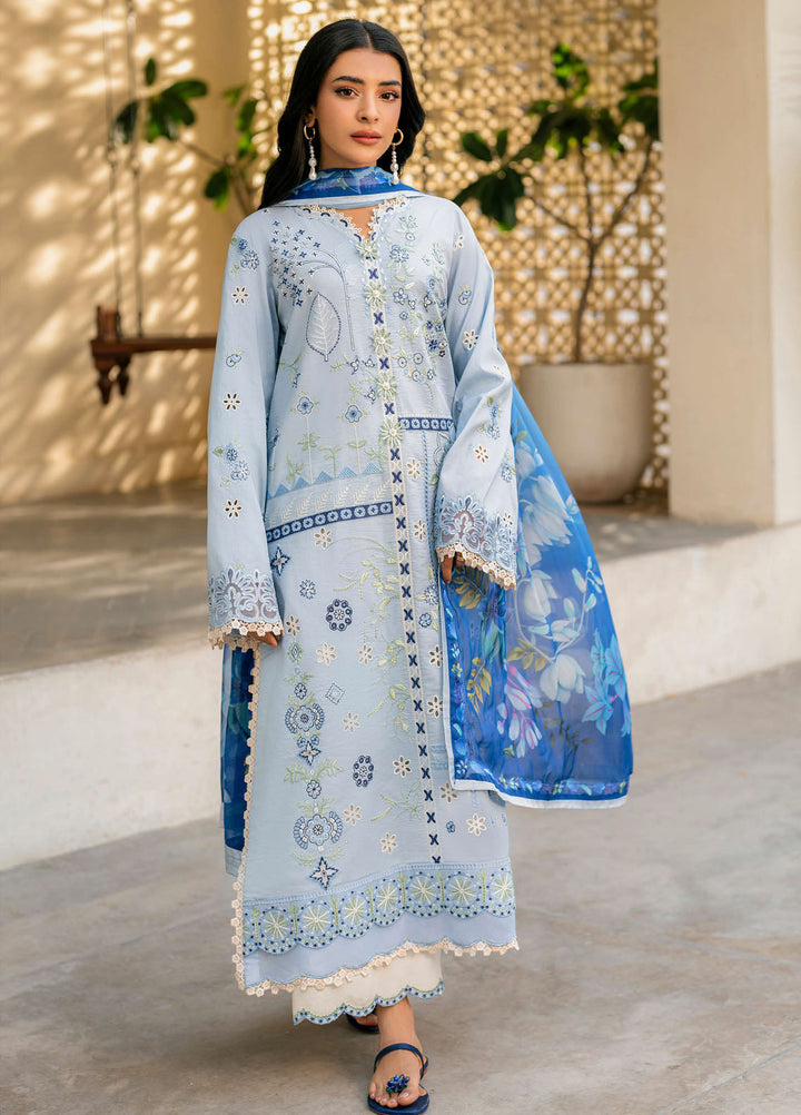 Aashiyana by Roheenaz Embroidered Lawn Suits Unstitched 3 Piece RN25AL RNZ-07 B Mahnoor - Summer Collection