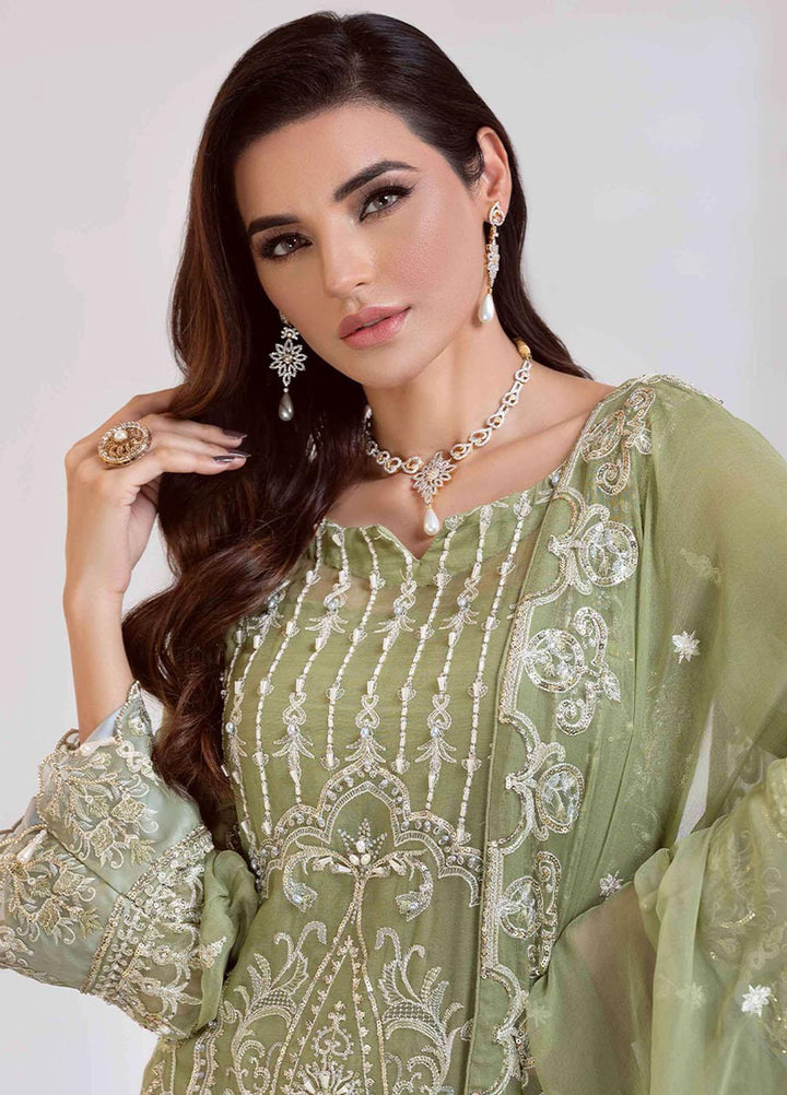 Aashna by Meeral Embroidered Chiffon Suits Unstitched 4 Piece MRL21A 01-AMARA - Luxury Collection