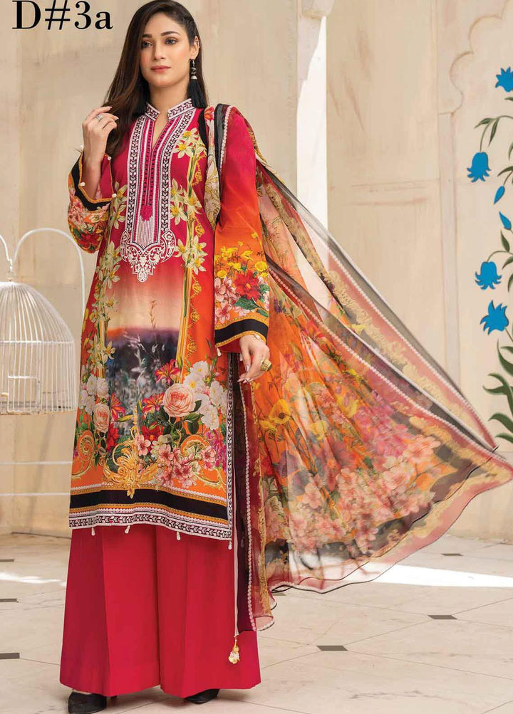 Abrish by Marwat Textiles Embroidered Lawn Suits Unstitched 3 Piece MW21A 3A - Summer Collection