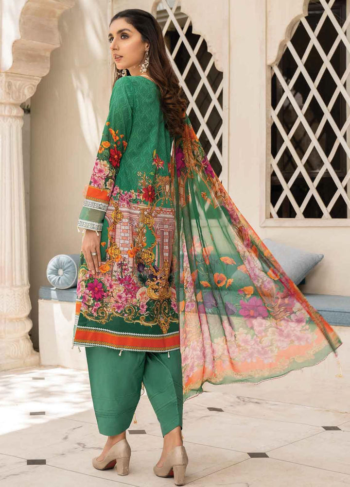 Abrish by Marwat Textiles Embroidered Lawn Suits Unstitched 3 Piece MW21A 3B - Summer Collection