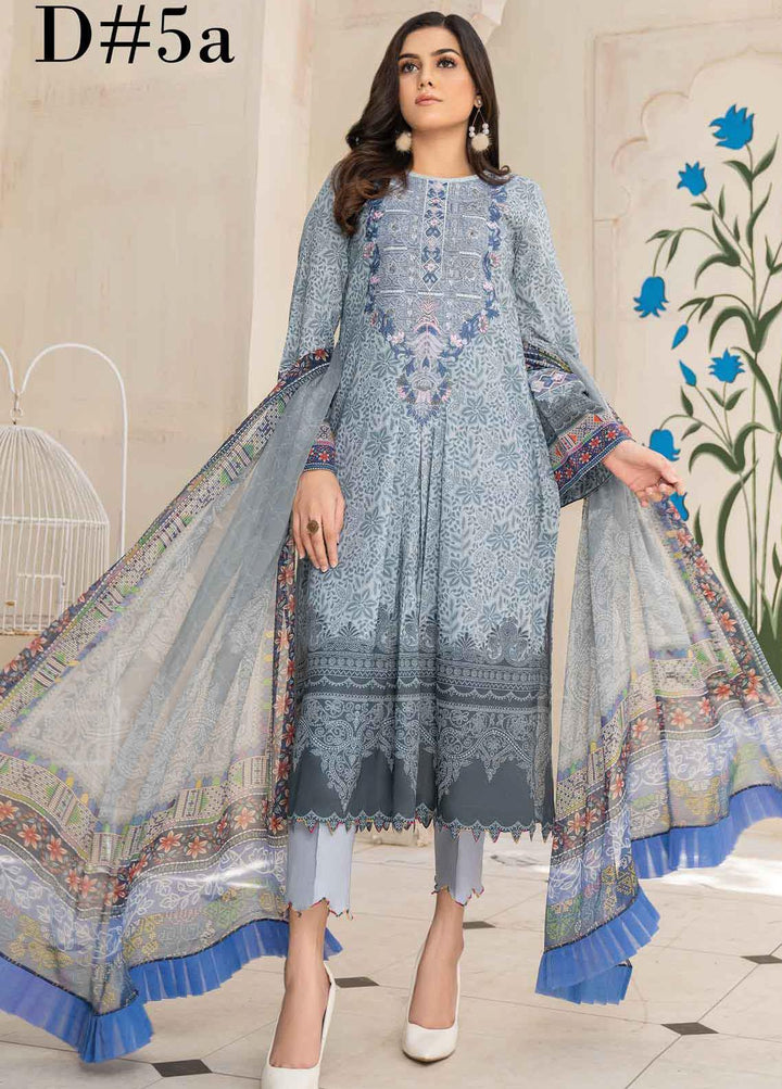 Abrish by Marwat Textiles Embroidered Lawn Suits Unstitched 3 Piece MW21A 5A - Summer Collection