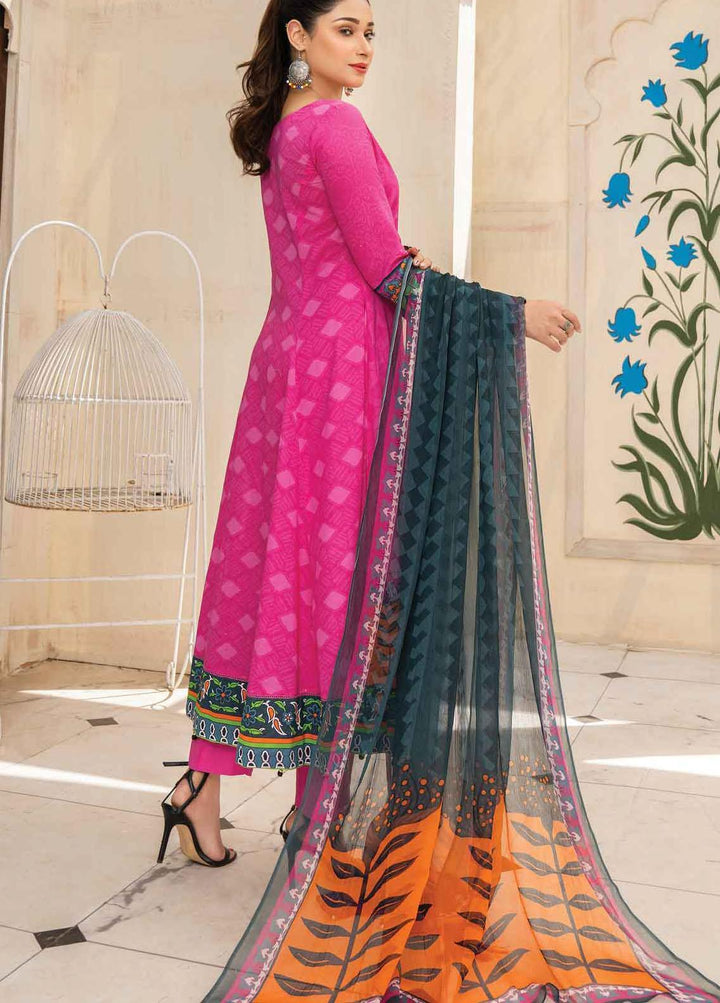 Abrish by Marwat Textiles Embroidered Lawn Suits Unstitched 3 Piece MW21A 6B - Summer Collection