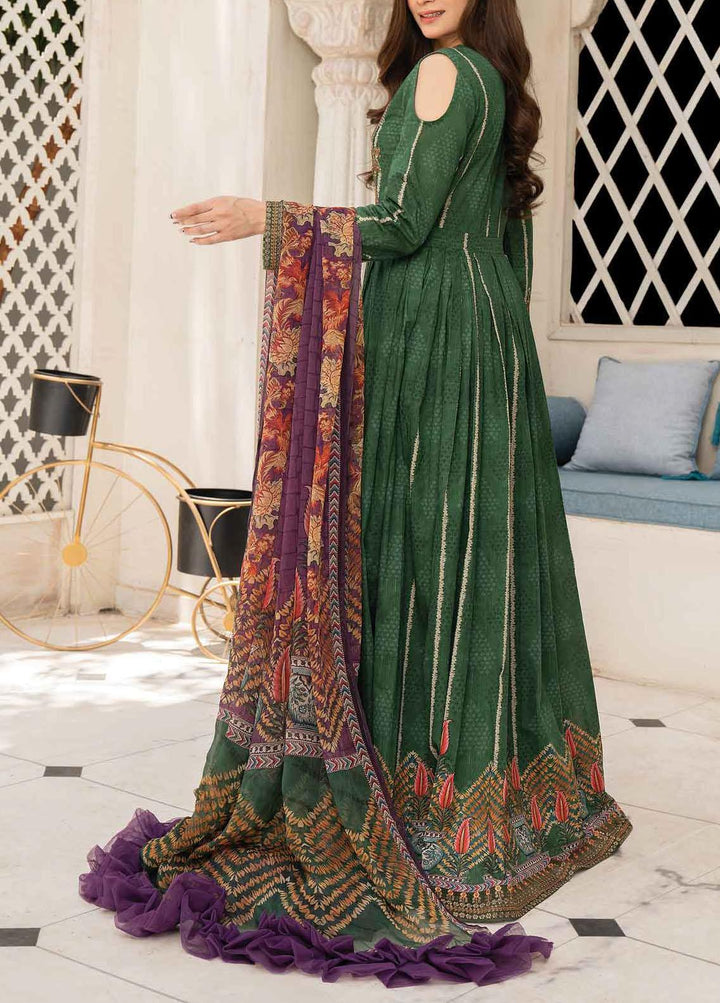 Abrish by Marwat Textiles Embroidered Lawn Suits Unstitched 3 Piece MW21A 7B - Summer Collection