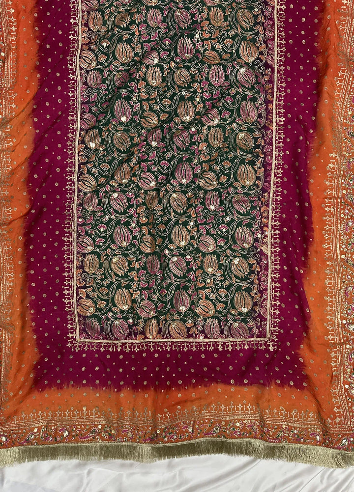 Adaa By Mahnoor Embroidered Raw Silk Suits Unstitched 3 Piece Pine - Festive Collection