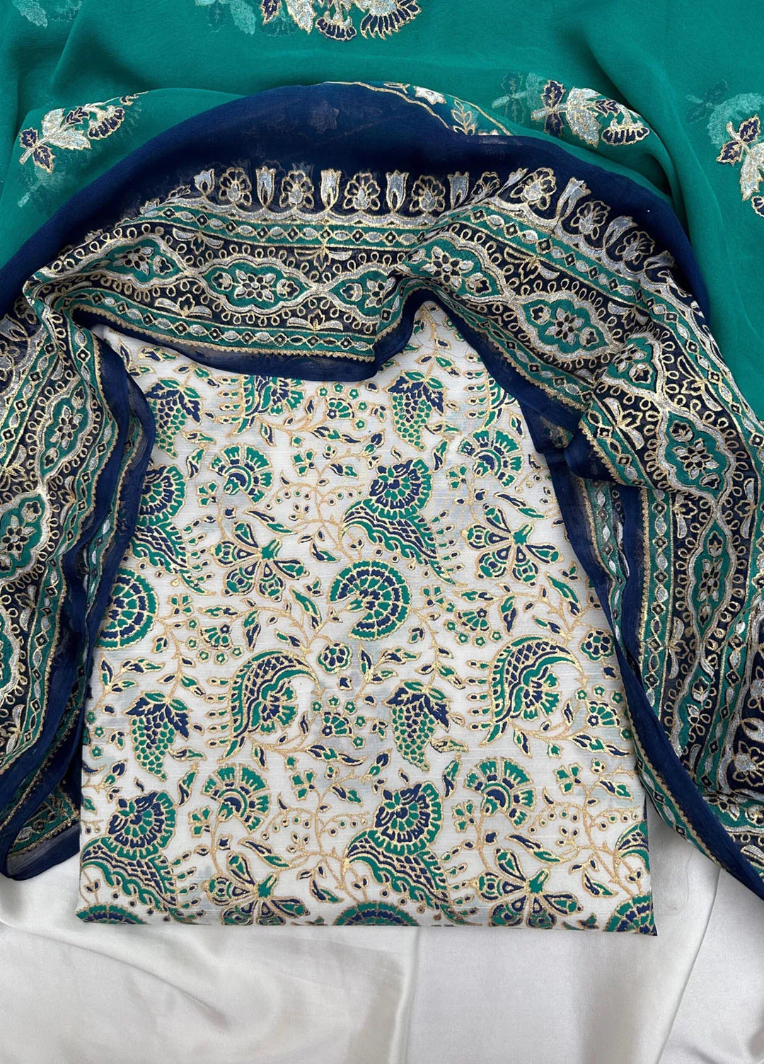 Adaa By Mahnoor Printed Raw Silk Suits Unstitched 3 Piece Iznik - Festive Collection