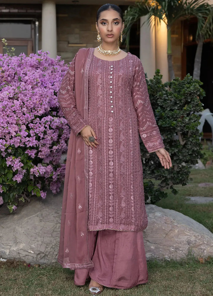 Adams Couture Pret Embroidered Chiffon 3 Piece Suit Gulalai