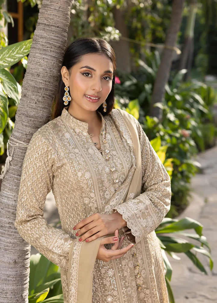 Adams Couture Pret Embroidered Chiffon 3 Piece Suit Shahnoor