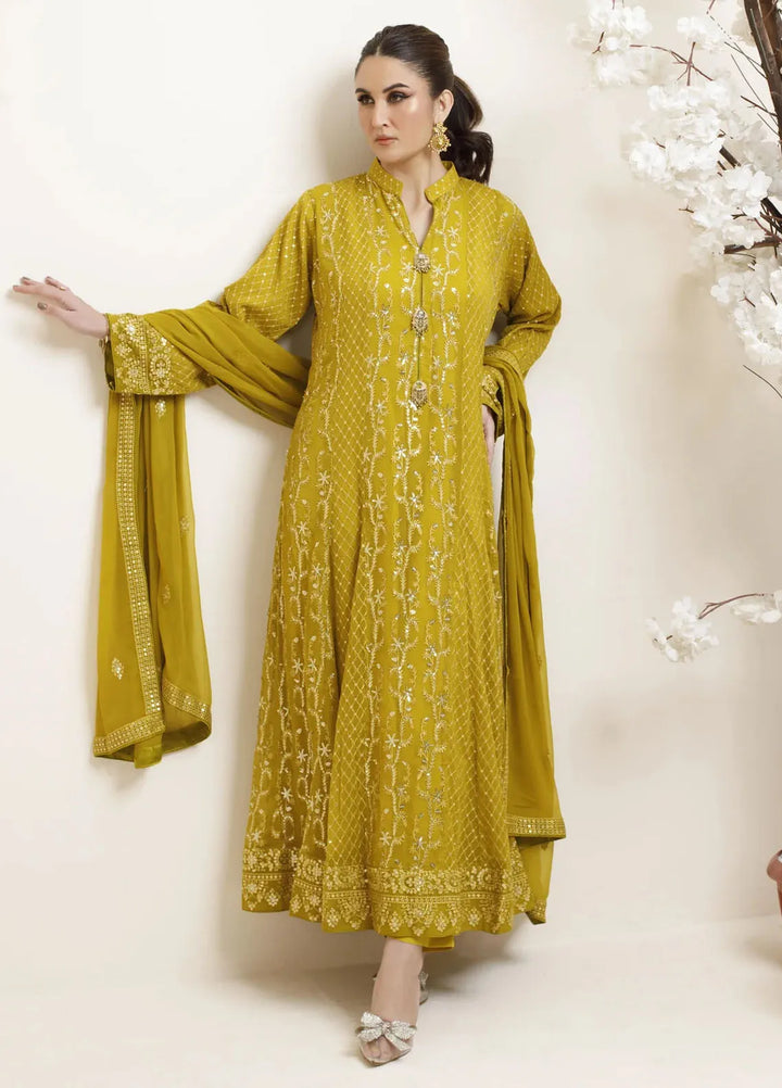 Adams Couture Pret Embroidered Chiffon 3 Piece Suit Tajmehal