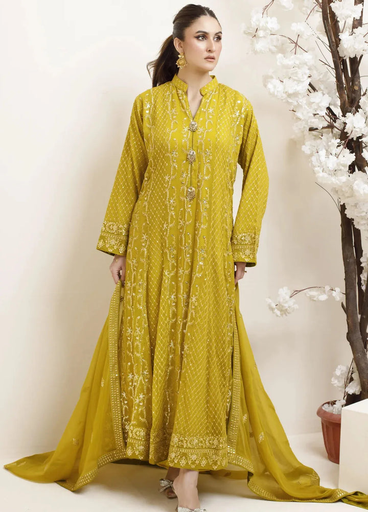 Adams Couture Pret Embroidered Chiffon 3 Piece Suit Tajmehal
