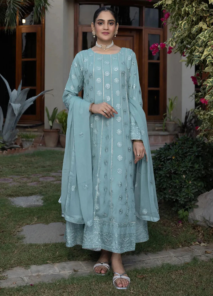 Adams Couture Pret Embroidered Chiffon 3 Piece Suit Zarmina