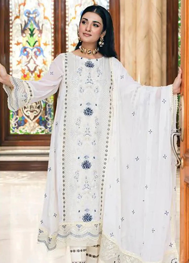 Addee Pret Embroidered Chiffon 3 Piece Suit MF-017