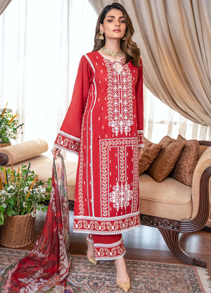 Addee Pret Embroidered Lawn 3 Piece Suit SM-015