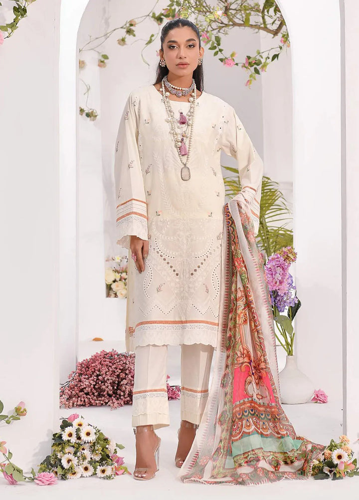 Addee Pret Embroidered Lawn 3 Piece Suit SM-037