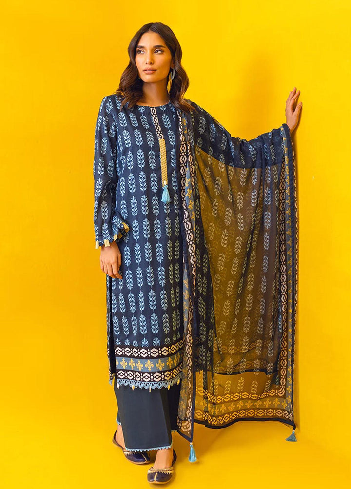 Adorna by Salitex Printed Lawn Suits Unstitched 2 Piece ST23A UNS23CB001UT - Summer Collection