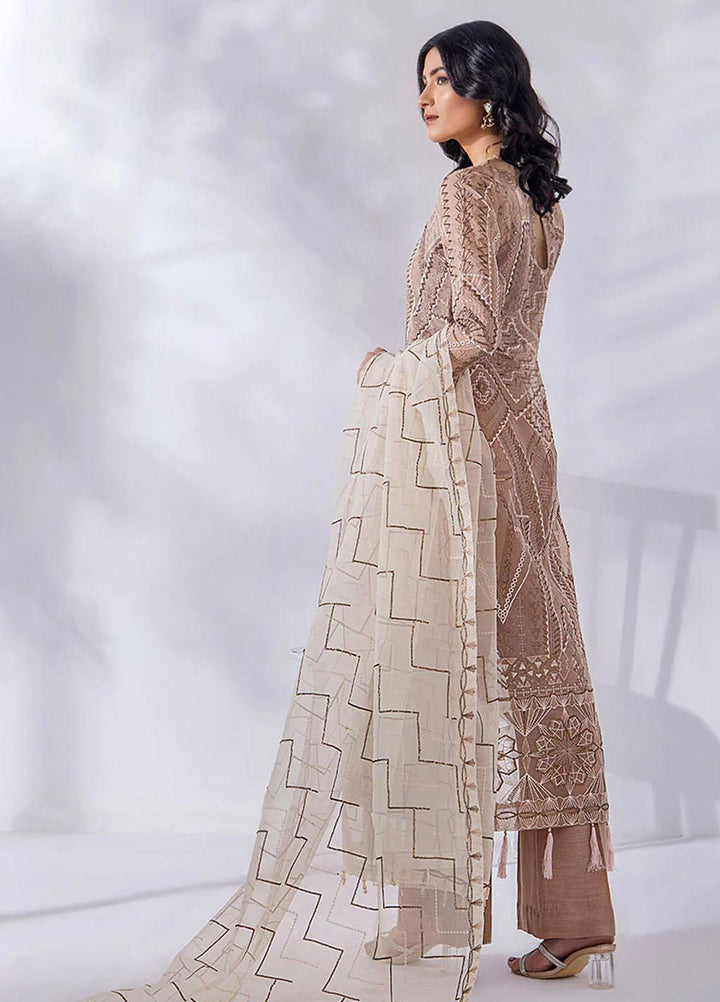 Afreen By Malook Embroidered Organza Suits Unstitched 4 Piece MLK23AF Elise - Festive Collection