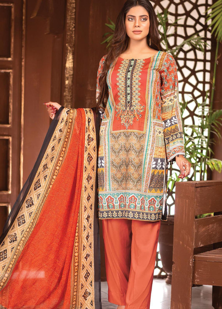 Afreen by Zebaish Embroidered Lawn Suits Unstitched 3 Piece ZSH21AR DE-06 - Summer Collection