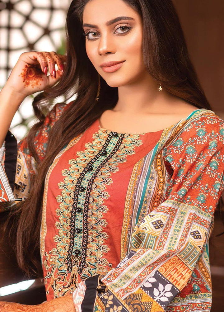 Afreen by Zebaish Embroidered Lawn Suits Unstitched 3 Piece ZSH21AR DE-06 - Summer Collection