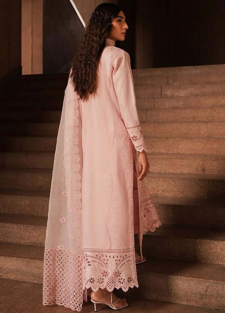 Afrozeh Chikankari Lawn Suit Unstitched 3 Piece AF24CL Rosella - Festive Collection