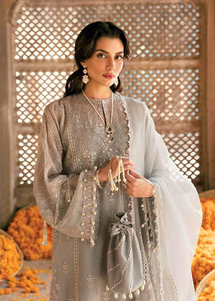 Dhoop Kinara By Afrozeh Embroidered  Suits Unstitched 3 Piece AF22DK 01 Zohra - Luxury Formals Collection