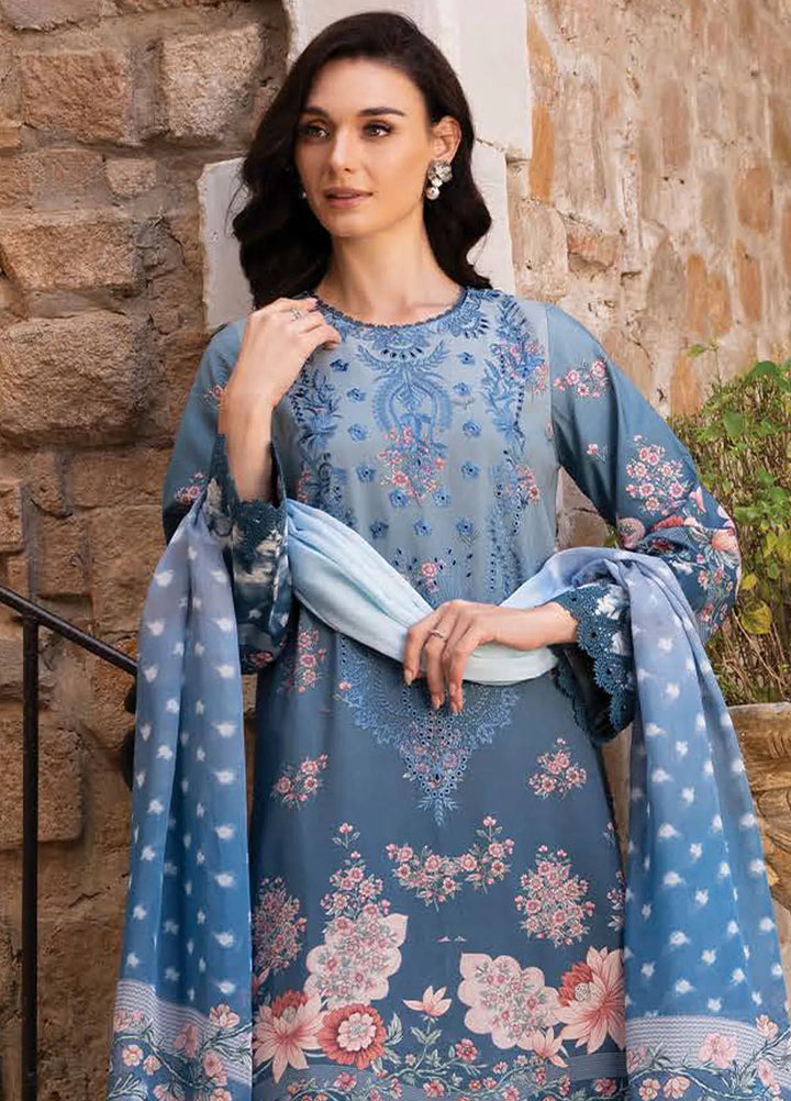 Afrozeh Embroidered Lawn Suit Unstitched 3 Piece AF25DH D-01 Seraphina A - Summer Collection