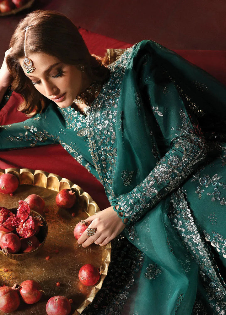 Afrozeh Embroidered Silk Suits Unstitched 3 Piece AF25DS D-04 Shahnisa - Formals Collection