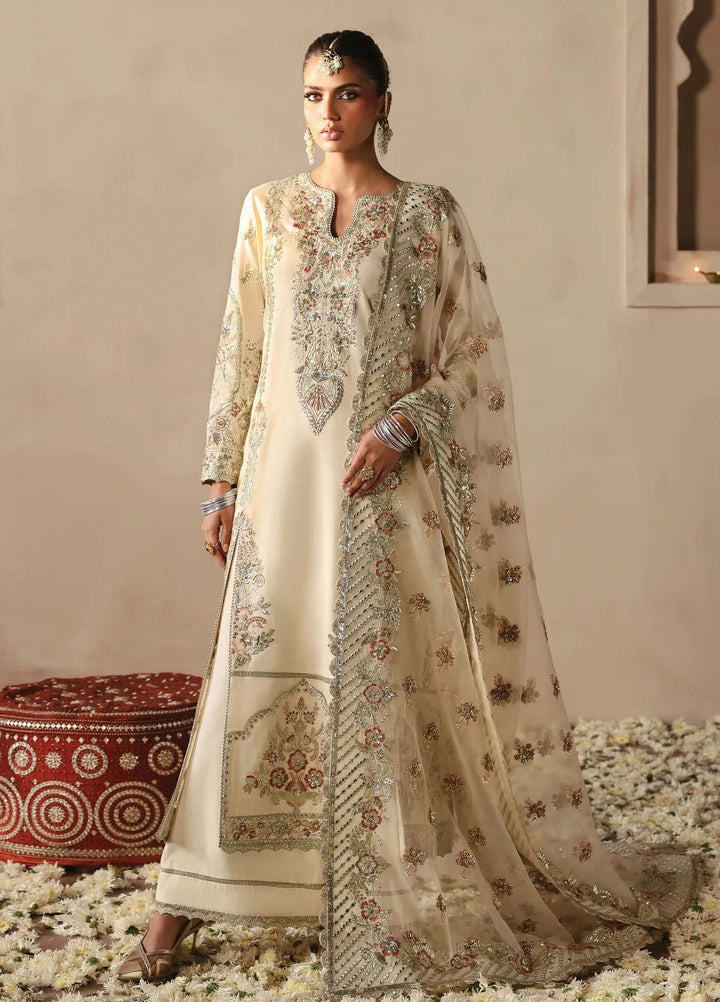 Afrozeh Embroidered Silk Suits Unstitched 3 Piece AF25DS D-07 Arjumand - Formals Collection